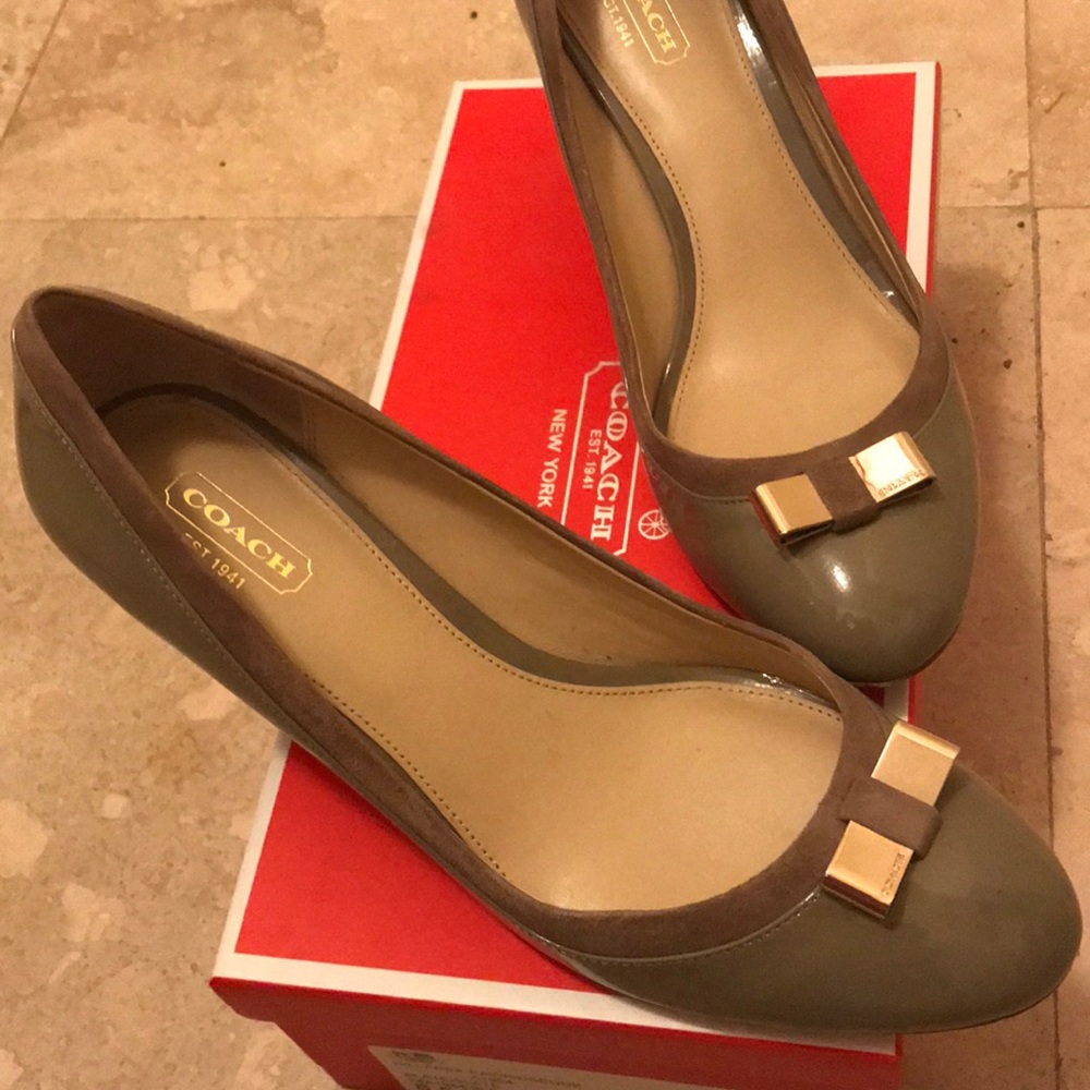 Coach Hillaree slate wedges